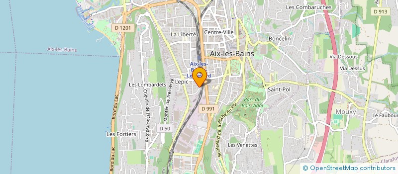 localisation de l'entreprise M.E.B  AIX LES BAINS