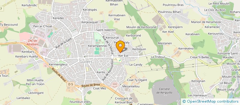 localisation de l'entreprise M.E.BREIZ  GUILERS