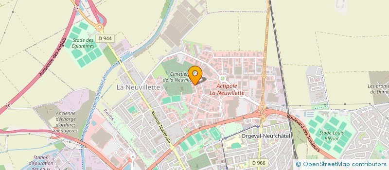 localisation de l'entreprise M.E.C.  REIMS