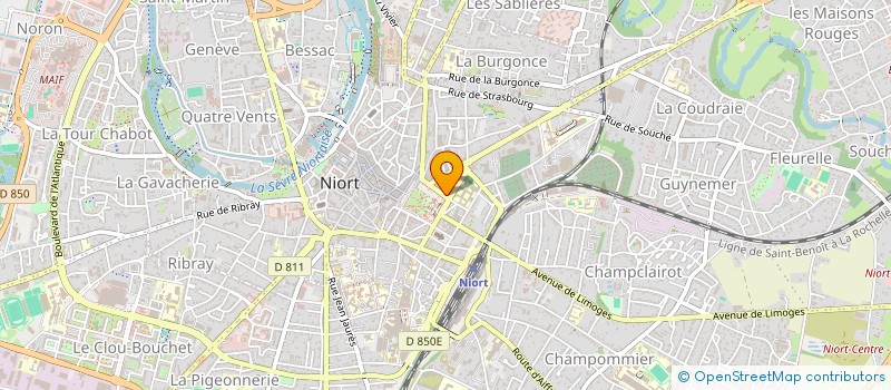 localisation de l'entreprise M.E.C CALDEA à NIORT