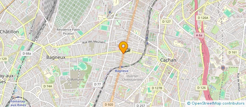 localisation de l'entreprise M.E.C CARE PROGRAM  BAGNEUX
