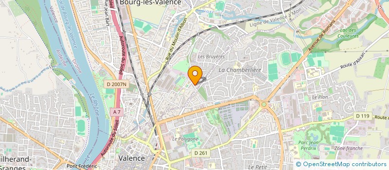 localisation de l'entreprise M.E. CAPITAL  BOURG-LES-VALENCE