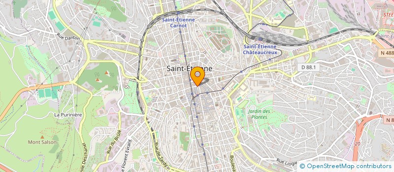 localisation de l'entreprise M E CARRELAGE  SAINT-ETIENNE