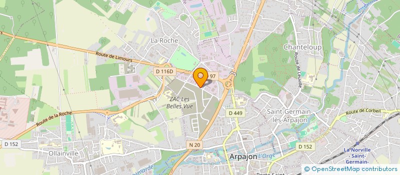 localisation de l'entreprise M.E COMPAGNIE  ARPAJON