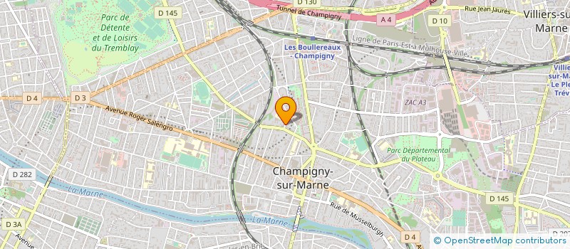 localisation de l'entreprise M&E CONSEIL à CHAMPIGNY-SUR-MARNE