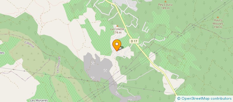 localisation de l'entreprise M.E.D  LE THORONET