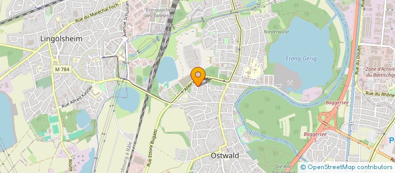 localisation de l'entreprise M.E.D.  OSTWALD