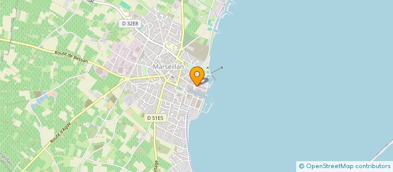 localisation de l'entreprise M-E-D à MARSEILLAN