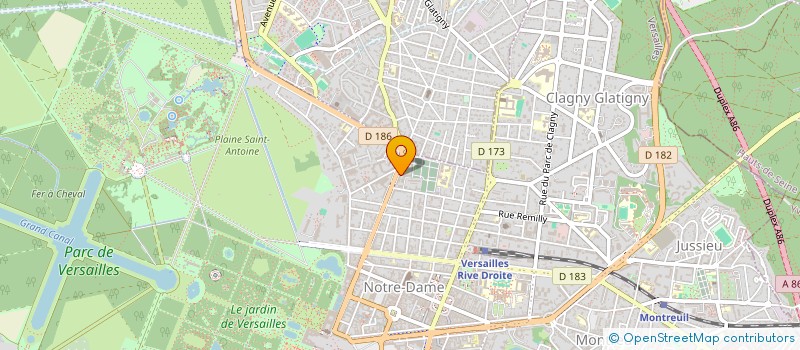 localisation de l'entreprise M.E.D. à VERSAILLES