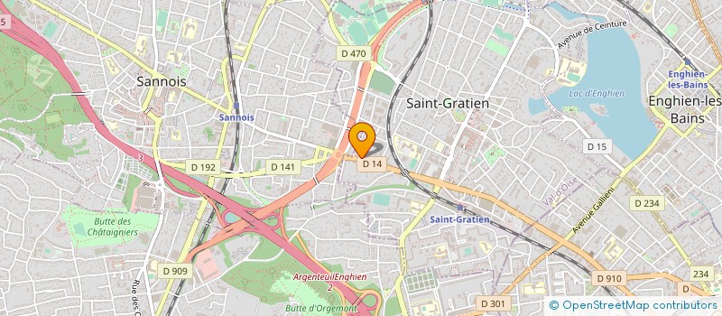 localisation de l'entreprise M.E.D à SAINT-GRATIEN