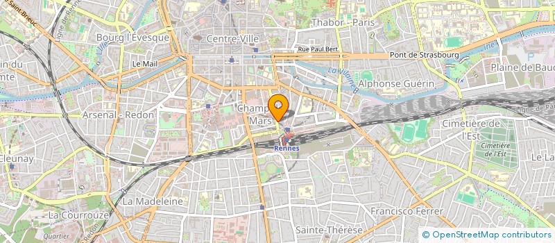 localisation de l'entreprise M.E.D., SOCIETE CIVILE A CAPITAL ET PERSONNEL VARIABLE, STE EN LIQUIDATION  RENNES