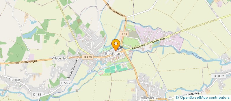 localisation de l'entreprise M.E.G.D.S  BLETTERANS