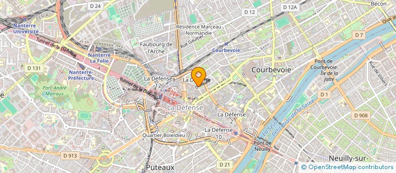 localisation de l'entreprise M.E.I à COURBEVOIE