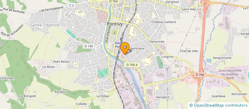 localisation de l'entreprise M.E.I à PONTIVY