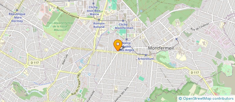 localisation de l'entreprise M.E.I  MONTFERMEIL