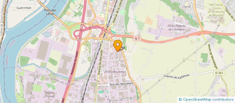 localisation de l'entreprise M.E.I MECA à VALENCE