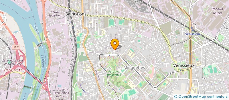 localisation de l'entreprise M E I V  VENISSIEUX