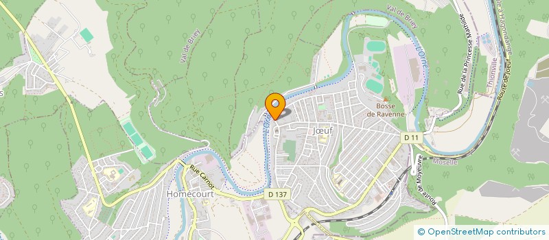 localisation de l'entreprise M.E.L.  JUF