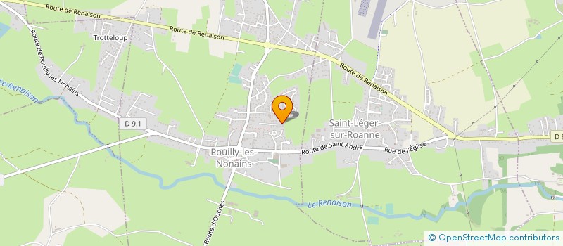 localisation de l'entreprise M.E.M  POUILLY-LES-NONAINS