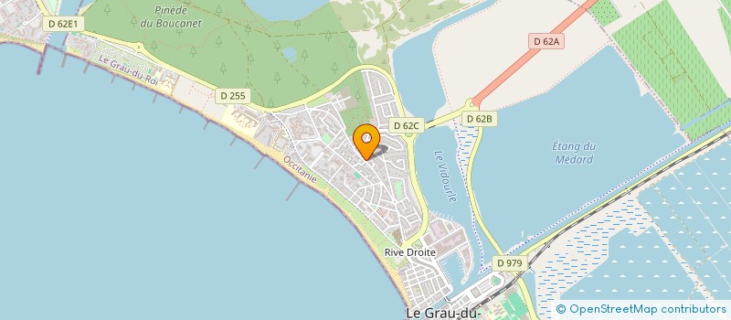 localisation de l'entreprise M.E.M. ASSOCIES  LE GRAU-DU-ROI