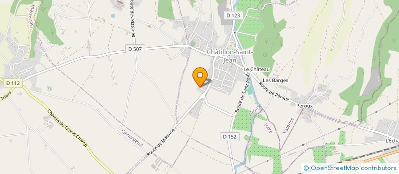 localisation de l'entreprise M.E.M. DISTRIBUTION à ROMANS-SUR-ISERE