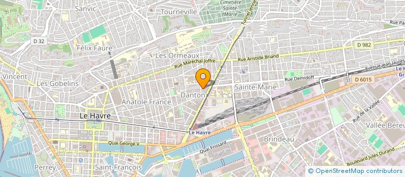 localisation de l'entreprise M.E.N SCI  LE HAVRE