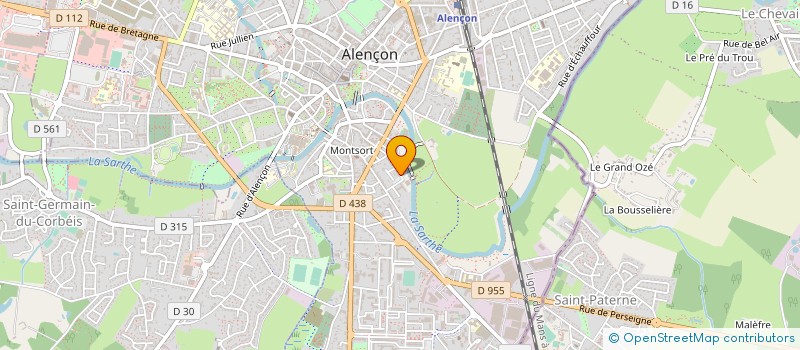 localisation de l'entreprise M.E.P. à ALENCON