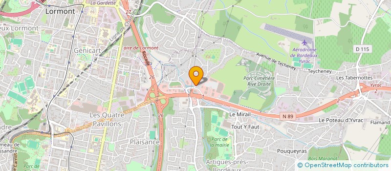 localisation de l'entreprise M.E.P  ARTIGUES-PRES-BORDEAUX