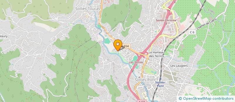 localisation de l'entreprise M.E.P.  SOLLIES-PONT