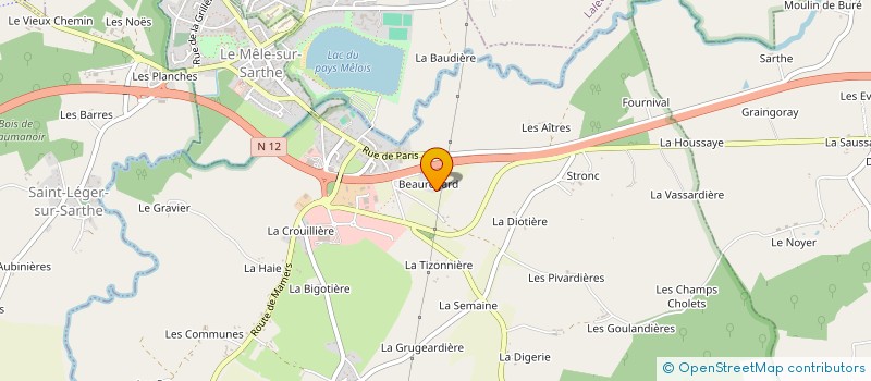 localisation de l'entreprise M.E.R. à SAINT-JULIEN-SUR-SARTHE