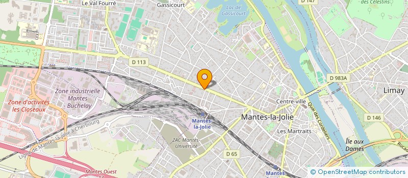 localisation de l'entreprise M.E.R à MANTES-LA-JOLIE