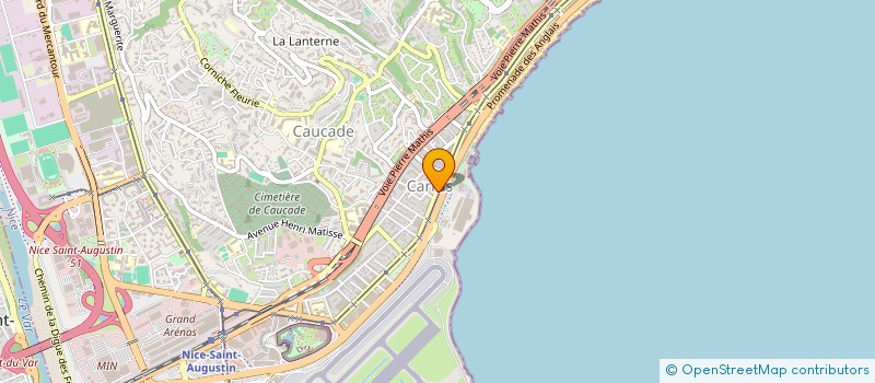 localisation de l'entreprise M.E.R. à NICE