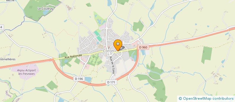 localisation de l'entreprise M.E RENOV'  CORON