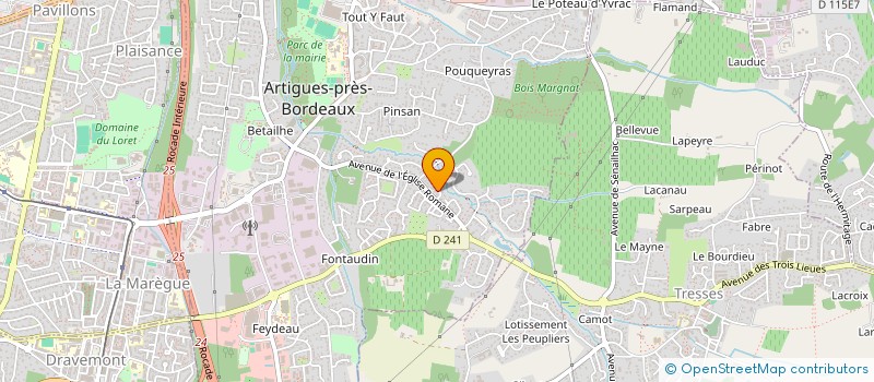 localisation de l'entreprise M.E.S.33  ARTIGUES-PRES-BORDEAUX