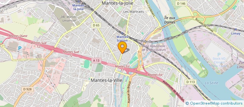 localisation de l'entreprise M.E.S  MANTES-LA-VILLE