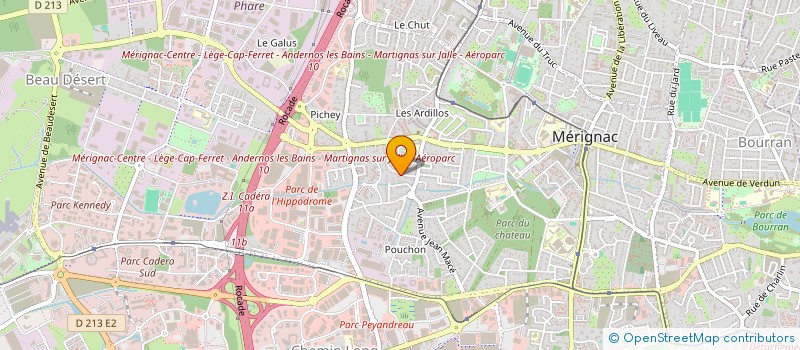 localisation de l'entreprise M.E.S. DEVELOPPEMENT  MERIGNAC