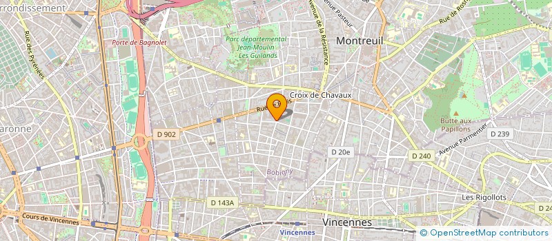 localisation de l'entreprise M.E.S.MONDIAL EXPRES SERVICE à MONTREUIL