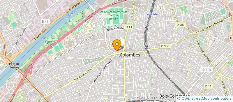 localisation de l'entreprise M.E.S SERVICE à COLOMBES