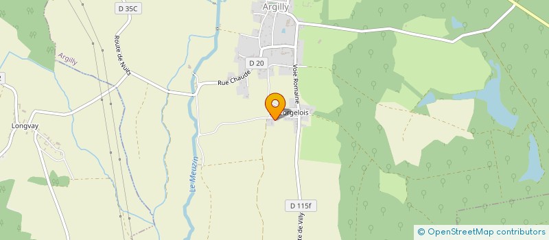 localisation de l'entreprise M.E.T. SASU. (MONGEARD EXPRESSION TERROIR)  ARGILLY