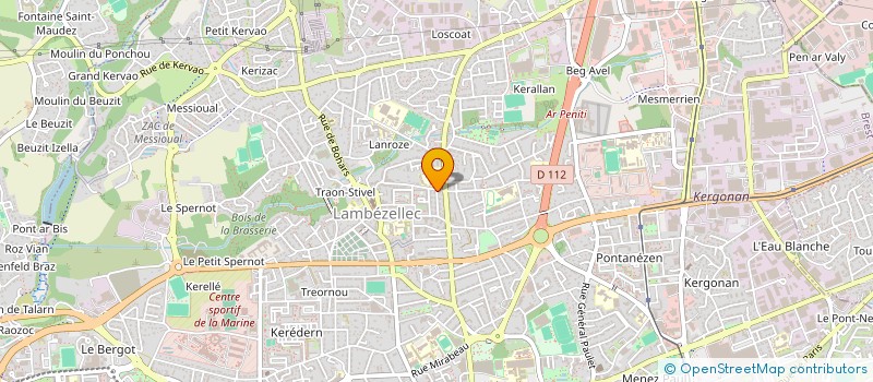 localisation de l'entreprise M.E.T.T.  BREST