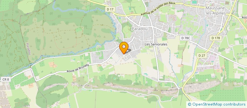 localisation de l'entreprise M.E.V.A  FONTVIEILLE