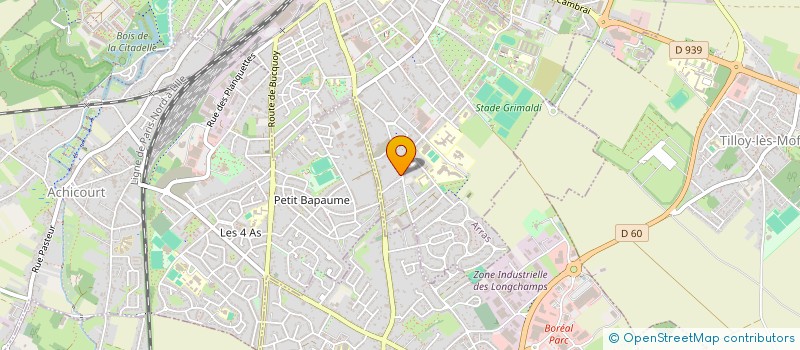 localisation de l'entreprise M.E.W. à ARRAS