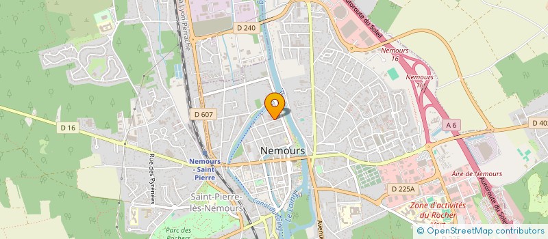 localisation de l'entreprise M.EC.S. MIATELLO - ERIC - CHAUFFAGE - SANITAIRE  NEMOURS