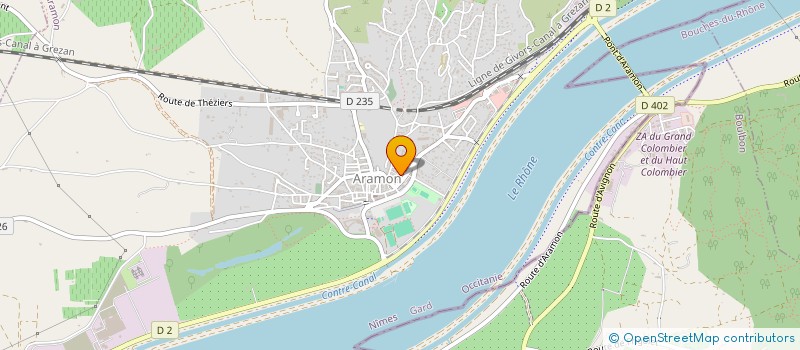 localisation de l'entreprise M-ELEC  THEZIERS