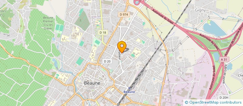 localisation de l'entreprise M-ELEC à BEAUNE