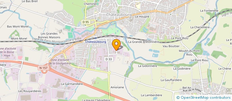 localisation de l'entreprise M ELEC  CHATEAUBOURG