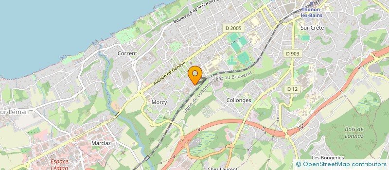 localisation de l'entreprise M ENERGIES à THONON-LES-BAINS