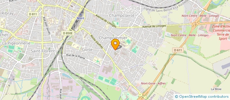 localisation de l'entreprise M ENERGIES & VOUS à NIORT