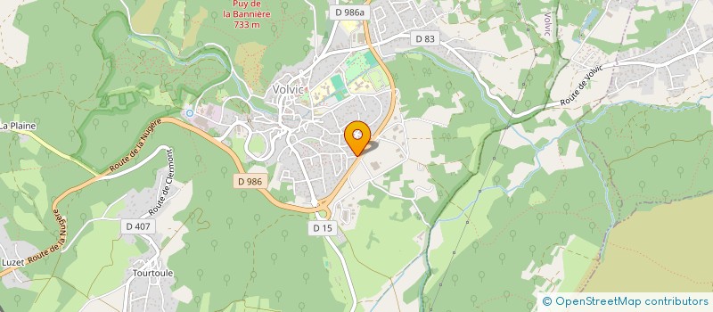localisation de l'entreprise M'ERGIE à VOLVIC