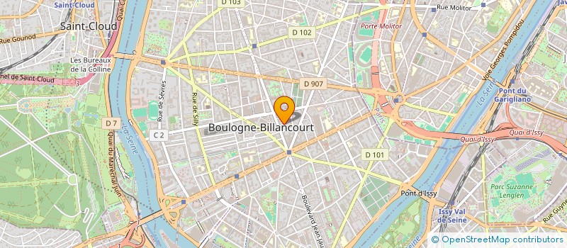 localisation de l'entreprise M ET A à BOULOGNE-BILLANCOURT